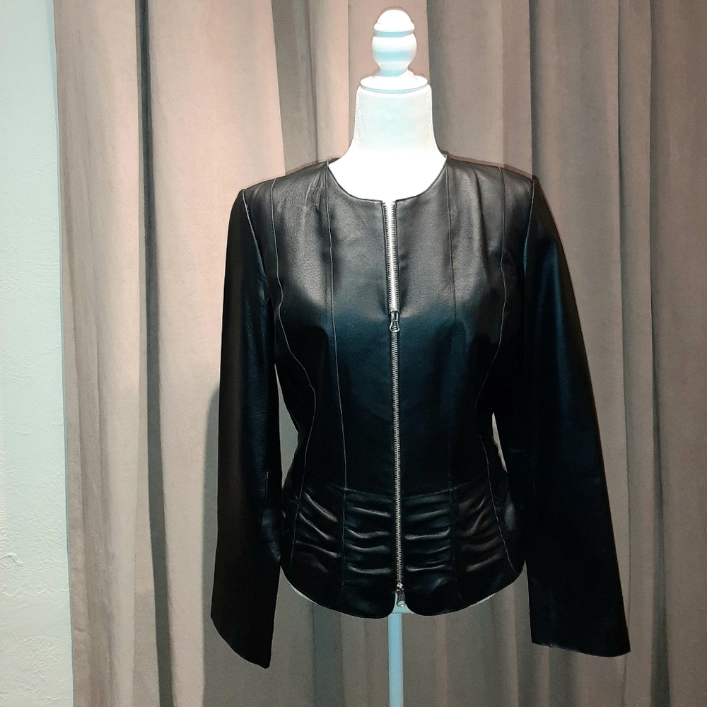 Moda International leather jacket